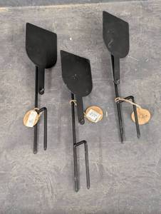 Set of 3 - New Creative Garden Essentials Metal Stepping Stone Stand, Black, 14-Inches Tall