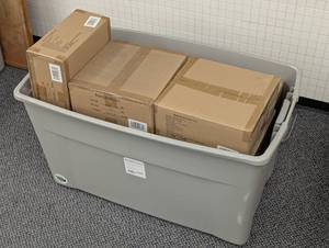 Full Bin of New Case Packs - Light Up Christmas Socks