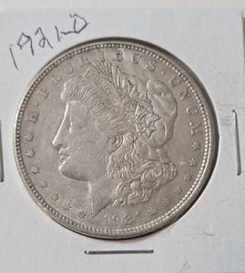 lot 4 image: 1921 D Morgan Silver Dollar
