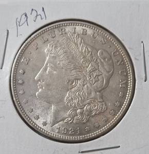 lot 6 image: 1921 Morgan Silver Dollar