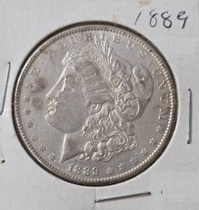 lot 9 image: 1889 Morgan Silver Dollar