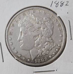 lot 19 image: 1882 Morgan Silver Dollar