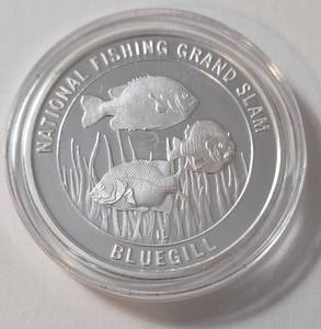 lot 78 image: 1 Oz. Silver Blue Gill  - National Fishing Grand Slam - Round