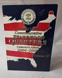 lot 119 image: US Commemorative State Quarter Book 2004-2008 - Book is full