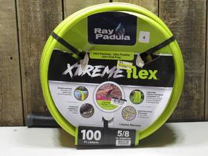 lot 4 image: Ray Padula 100 XtremeFlex Hybrid Polymer Garden Hose YellowBlack