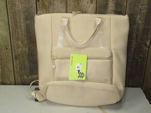 lot 65 image: ALL IN MOTION FAUX NEOPRENE TOTE BACKPACK - TAN