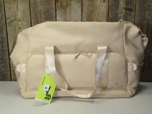 lot 66 image: Faux Neoprene Weekender Bag - All In Motion Tan
