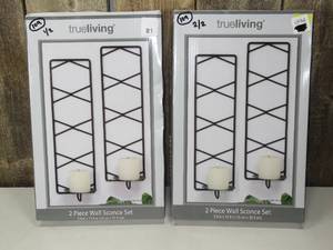 lot 81 image: Trueliving - Wall Sconce Set (set of 2)