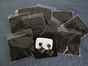 lot 103 image: Lot of 10 brand new black and gold ...
