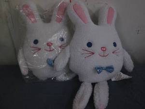 lot 110 image: 2 Large Easter Bunny stuffies...