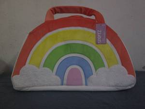 lot 128 image: Jumbo rainbow Easter basket...