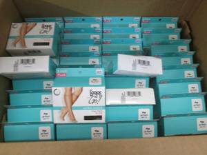 lot 163 image: 35 Pairs of Leggs to Go knee high ...