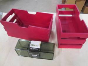 lot 173 image: 2 Small weed storage crates and a p...