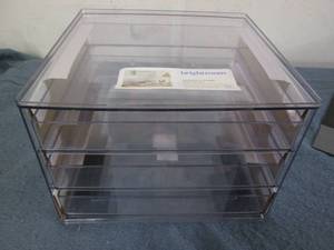 lot 298 image: Stackable 3 drawer slide out bin...