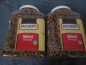 lot 291 image: 2 One pound Snyders mini pretzels ...
