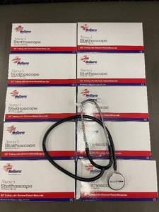 lot 166 image: MedSource Nurses Stethoscope 22 in Tubing Chrome Binaurals MS-700212223242526