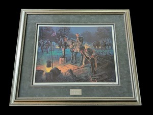 lot 49A image: LR - Mort Knstler The Last Council - Signed Lithograph (Edition 12141500)