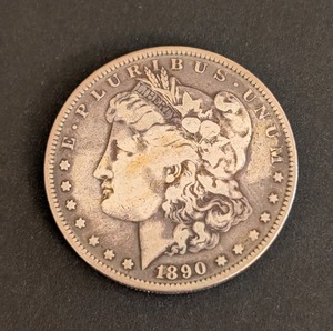 lot 109 image: K - Morgan Silver Dollar - 1890-S San Francisco Mint