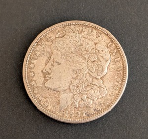 lot 116 image: K - 1921-S Morgan Silver Dollar