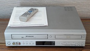 lot 208 image: LR - Polaroid DVC-2000 VCRDVD Player with Remote