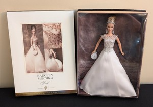lot 211 image: LR - Badgley Mischka Bride Barbie Doll - New in Box