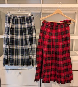 lot 229 image: MB - Pendleton Cunningham Tartan Wool Skirts (Lot of 2) - Sizes 6 & 12