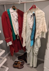 lot 231 image: MB - George Washington Costume & Martha Washington Dress - Colonial Era Outfits