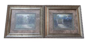 lot 182A image: Pair of Framed Garden Prints
