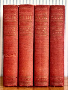 lot 60H image: Douglas Southall Freeman - R.E. Lee A Biography - 4-Volume Set