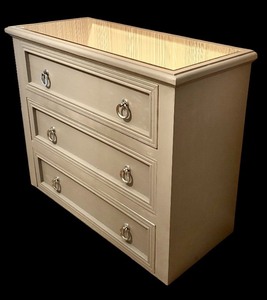 lot 94H image: BR3 - Wooden Dresser with Glass Top