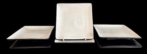 lot 98H image: SR - Joseph Abboud Ventana White Appetizer Plates - Set of 6