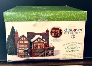lot 145H image: SR - Dept 56 Dickens Village Fezziwigs Ballroom Gift Set