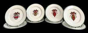 lot 192H image: SR - Traditions, Christopher Radco Holiday Celebration Plates - Set of 8