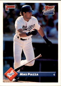 1992 Donruss Rated Rookie Mike Piazza Rookie Card MLB Legend and Hall of Fame