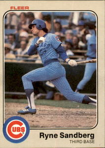 1983 Fleer - Ryne Sandberg #507 Rookie Card MLB Legend and Hall of Fame