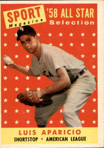 1958 Topps - Sport Magazine 58 All Star Selection Luis Aparicio #483
