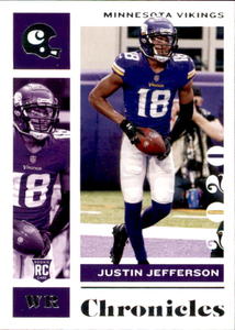 2020 Panini Chronicles - Justin Jefferson Rookie Card Minnesota Vikings