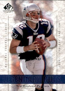 2002 SP Legendary Cuts - Tom Brady 3rd Year Card With New England Patriots