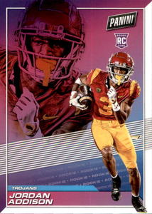 2023 Panini Player of the Day - Rookies Jordan Addison #RC9 Rookie Card Vikings