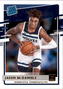 2020 Panini Rated Rookie Jaden McDaniels Minnesota Timberwolves
