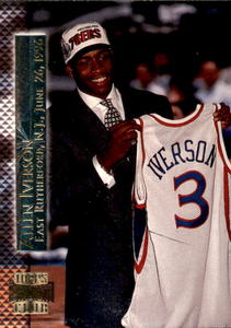 1996-97 Topps Stadium Club - Shining Moments Allen Iverson #SM 15 Rookie Card