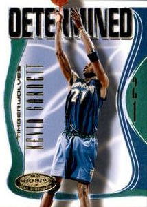 2000 Fleer NBA Hopps Determined Kevin Garnet Insert Card