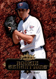 2007 Fleer Rookie Sensations Matt Garza Minnesota Twins Rookie Card