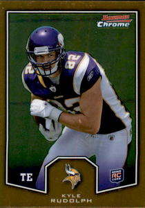 2011 Bowman Chrome Kyle Rudolph Rookie Card Minnesota Vikings