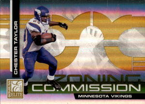 2007 Donruss Elite - Zoning Commission Chester Taylor #ZC-35 Gold 1000