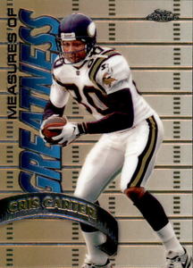 1998 Topps Chrome - Measures of Greatness Cris Carter #MG11 Refractor