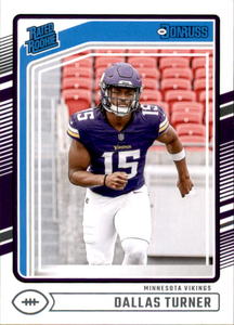 2024 Donruss Rated Rookie Dallas Turner Minnesota Vikings