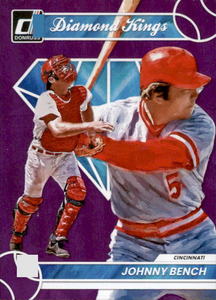 2023 Donruss Diamond Kings Johnny Bench Insert Card MLB Legend