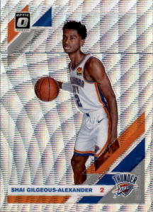 2019-20 Donruss Optic Shai Gilgeous-Alexander Silver Wave Prizm 2nd Year Card