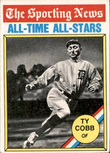 1976 Topps - The Sporting News AllTime All-Stars Ty Cobb #346